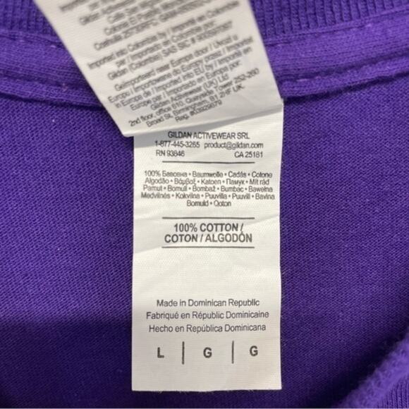 Bark and Brew Graphic T-shirt short sleeve purple crewneck tee Y2K Size Large - Picture 5 of 7